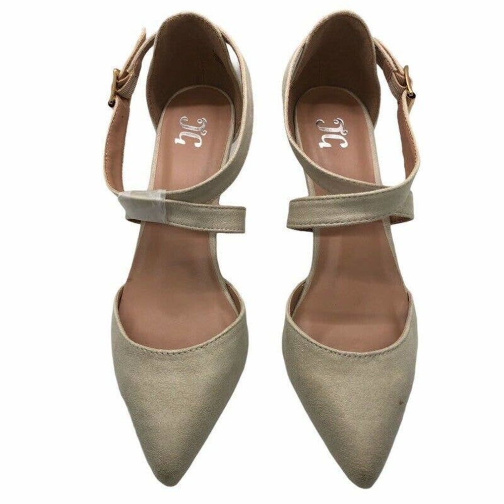 JG Journee Dara Dorsay Shoe Kitten Heel Adjustable